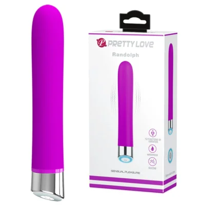 Vibrator Pretty Love Randolph, 12 Moduri Vibratii, Silicon, Mov, 16.7 cm