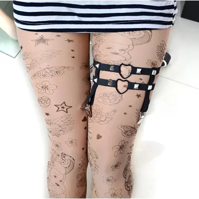 Jartea Hearty Secret din Benzi Satinate, Negru, S, Guilty Toys