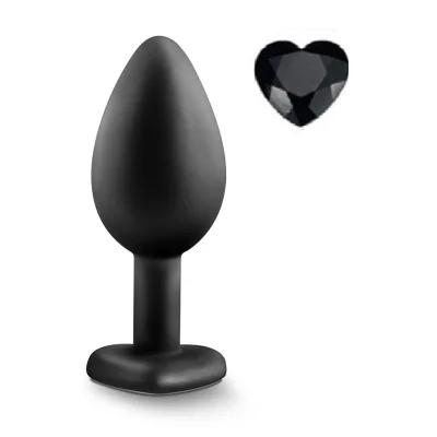 Dop Anal Brighty, Small, Silicon, Negru/Negru, Mokko Toys