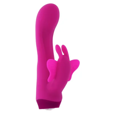 Vibrator Butterfly Love, 10 Moduri Vibratii, Silicon, USB, Roz, 13.8 cm