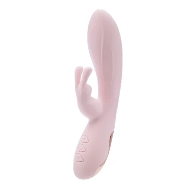 Vibrator Iepuras Morgan, 10 Moduri Vibratii, Silicon, USB, Roz, 19.7 cm
