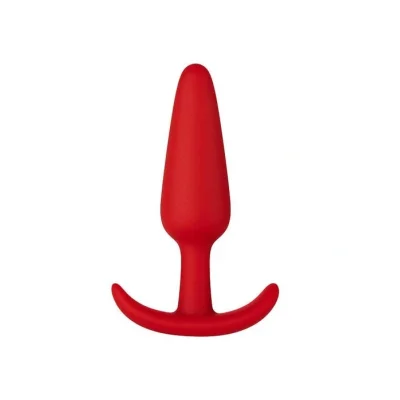 Dop Anal Thiago Buttplug Medium, Silicon, Rosu, 10 cm, Mokko Toys, Good Vibes