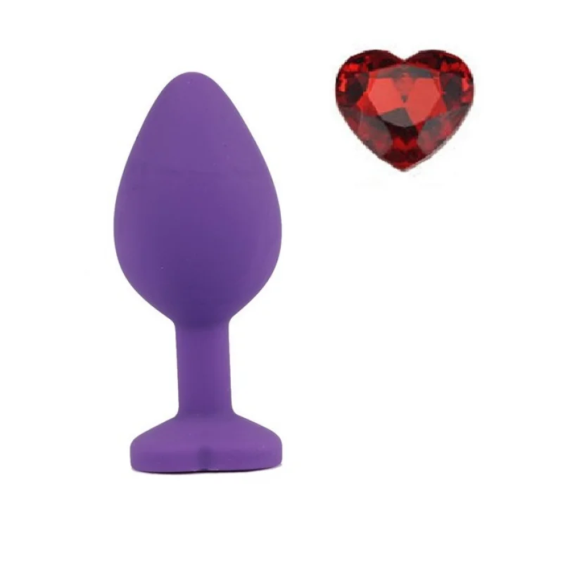 Dop Anal Brighty, Small Silicon Mov/Rosu Mokko Toys