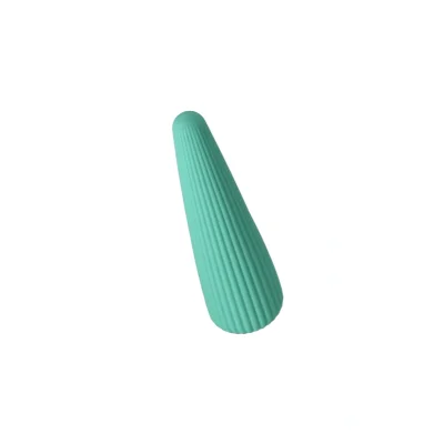 Vibrator IcyCone FairyGasm, 10 Moduri Vibratii, USB, Verde, 13.5 cm