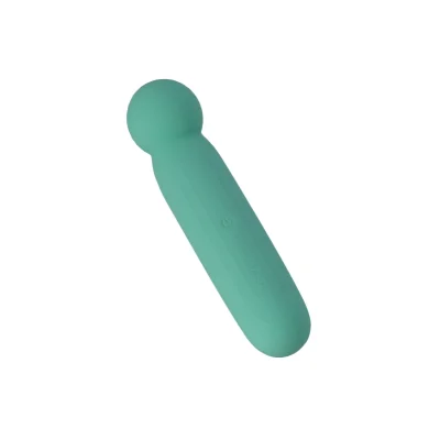Vibrator Wand LustTree FairyGasm, 10 Moduri Vibratii, USB, Verde, 14.2 cm