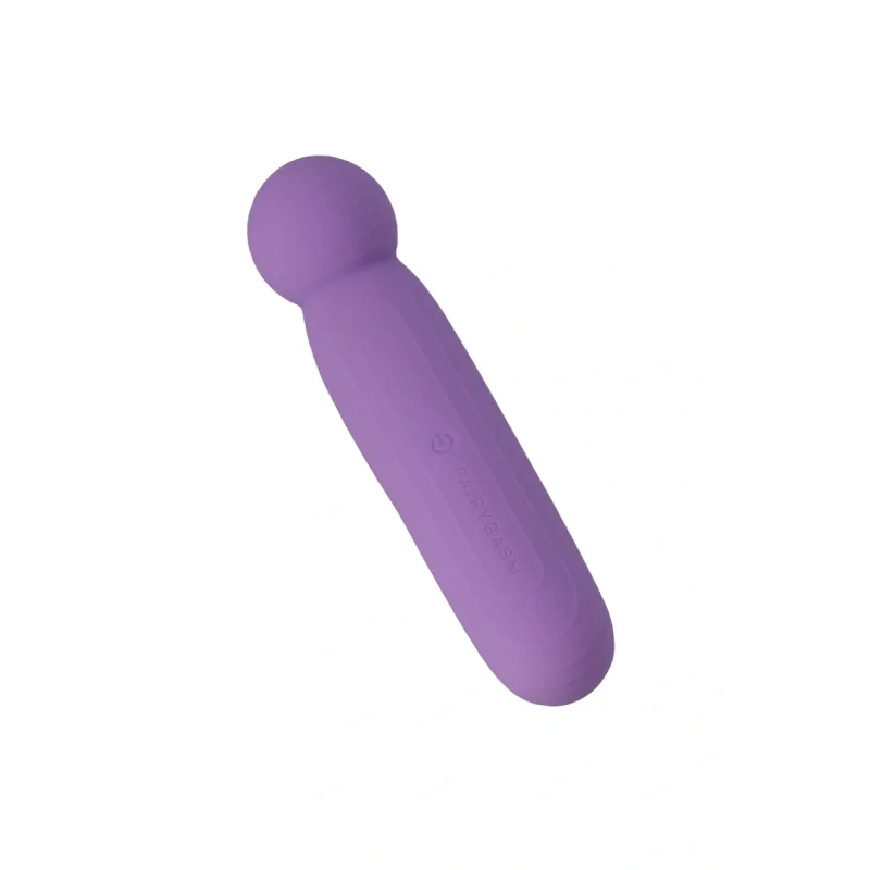 Vibrator Wand LustTree FairyGasm, 10 Moduri Vibratii, USB, Violet, 14.2 cm