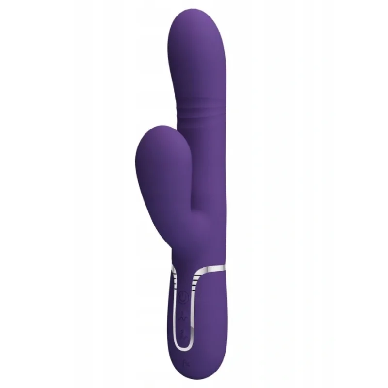 Vibrator Twinkled Tenderness Mariana, 4 in 1, Silicon, USB, Mov, 22.6 cm