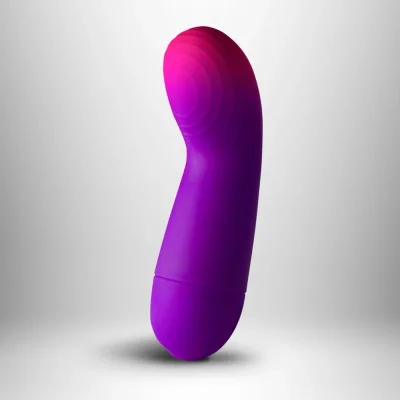 Vibrator Punctul G Glo-Girl, 10 Moduri Vibratii, ABS, Mov, 12 cm