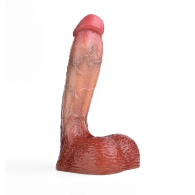 Dildo Realistic Vilan, Silicon Lichid, Maro, 20 cm