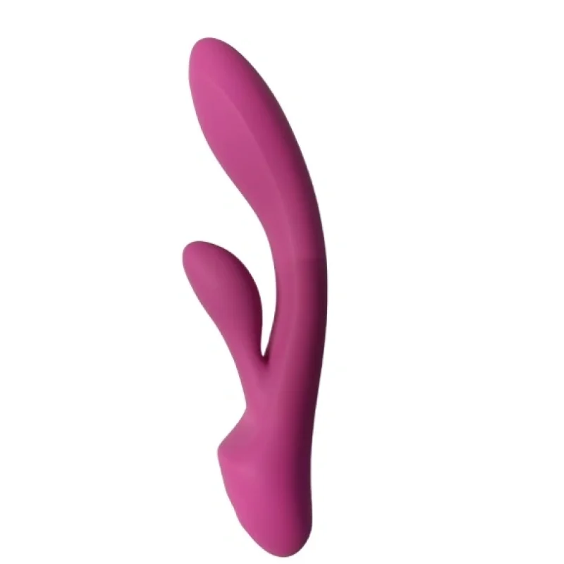 Vibrator Raya, 12 Moduri Vibratii, Silicon Lichid, USB Magnetic, Roz, 19.5 cm, Mokko Toys