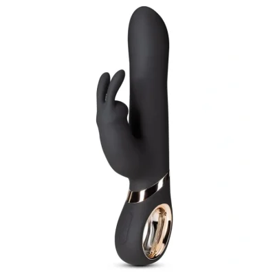 Vibrator Dolphy-Gyro, 13 Moduri Vibratii, 6 Moduri Rotatii, Silicon, USB, Negru, 23 cm, Mokko Toys