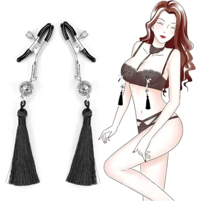 Clame Sfarcuri cu Ciucuri si Clopotei, Negru, Passion Labs