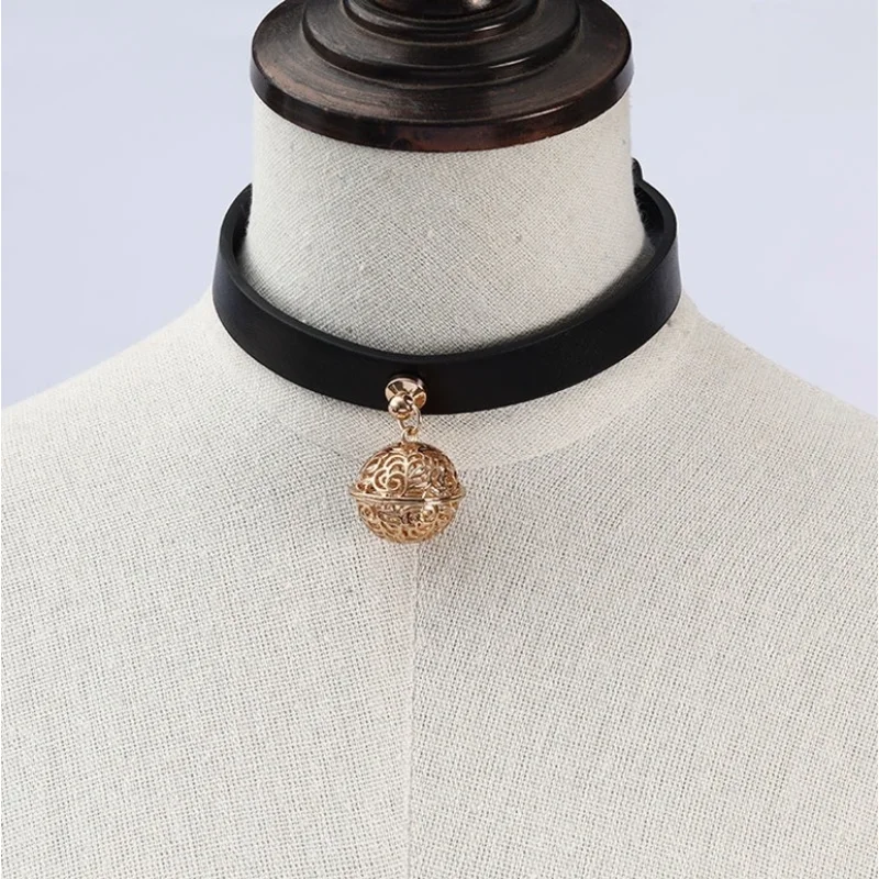 Choker cu Clopotel, Negru, Mokko Toys