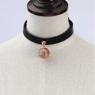 Choker cu Clopotel, Negru, Mokko Toys