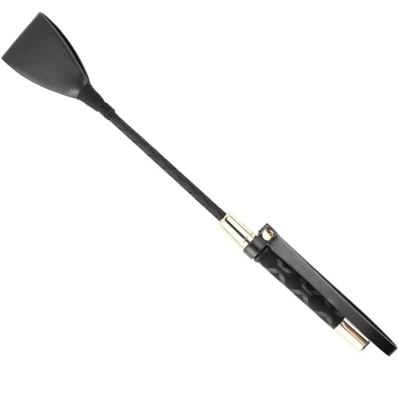 Cravasa Mini Riding Crop, 31 cm, Negru/Auriu