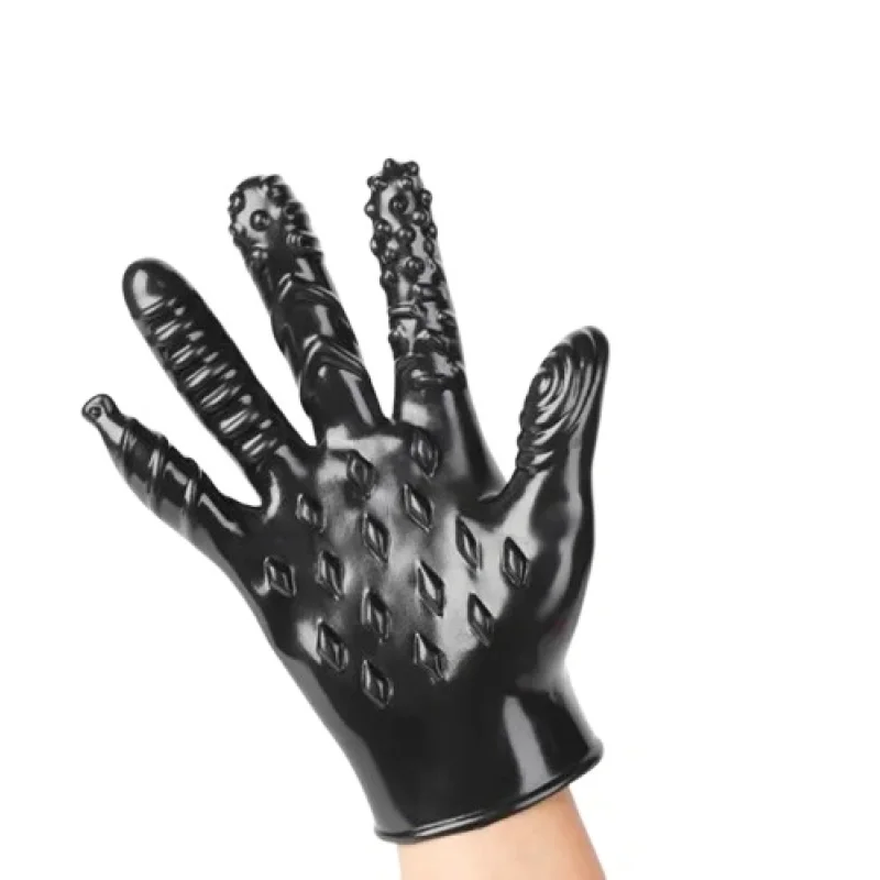 Manusa cu Striatii Stimulatoare, PVC, Negru, Mokko Toys