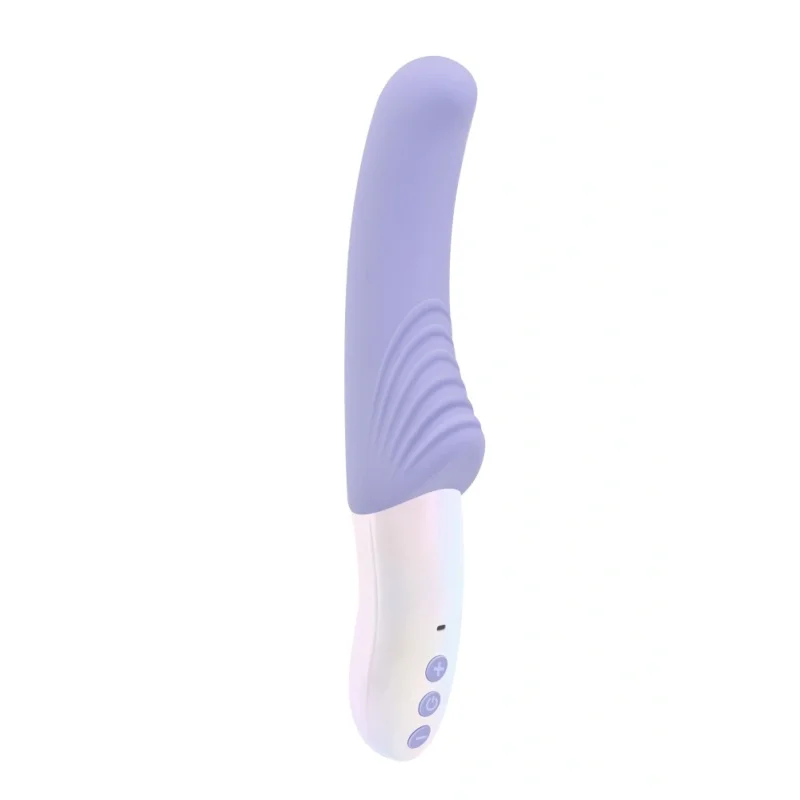 Vibrator NOX Lana 10 Moduri Vibratii, Silicon, USB Magentic, Mov, 19.8 cm