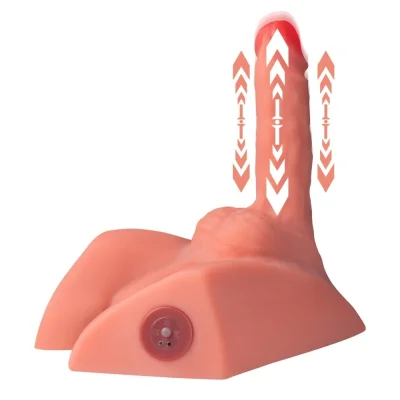 Masturbator Michael Ass&Dildo, 7 Moduri Impingere si Vibratii, SuperSkin, USB, Natural, 2.6 kg