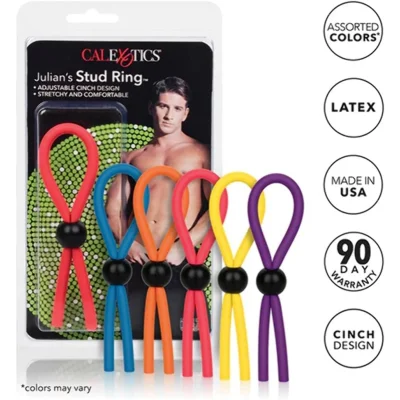 Inel Ajustabil pentru Penis Julian's Stud, Silicon, 12.7 cm