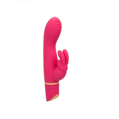 Vibrator Love Bunny Vibrating G, 12 Moduri Vibratii, Silicon, USB, Roz, 19 cm