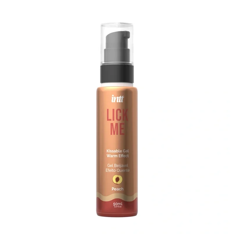 Lubrifiant Comestibil Lick Me Aroma Piersica, Efect de Incalzire 50ml