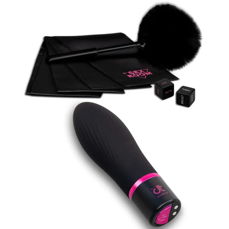 Sex Room Vibe Kit, 6 Piese, Negru/Roz