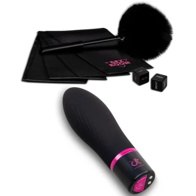 Sex Room Vibe Kit, 6 Piese, Negru/Roz