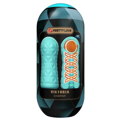 Masturbator cu Bila Victoria Caspar, TPR, Verde, 15 cm