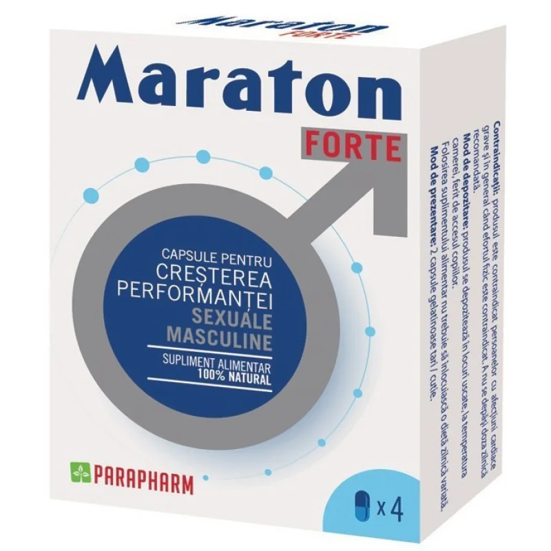 Capsule pentru Cresterea Performantei Sexuale Maraton Forte 4 buc