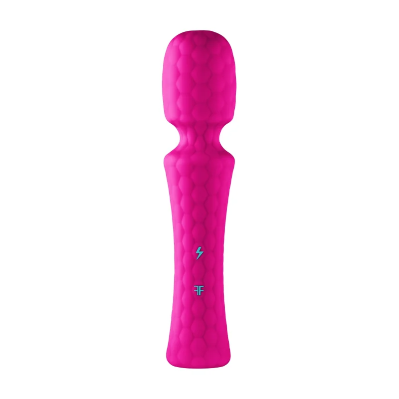 Vibrator Ultra Wand FemmeFunn, 10 Moduri Vibratii, Silicon Premium, USB, Roz, 20.3 cm