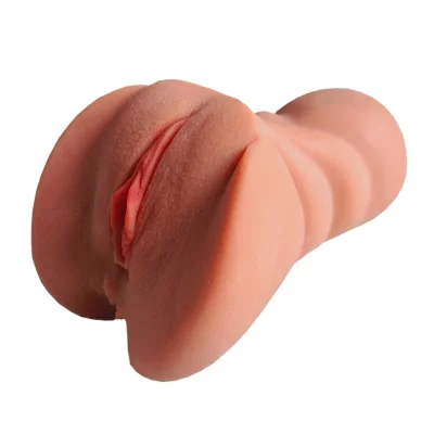 Masturbator No. 01 Vagin&Anus, Material Realist TPE, Super Moale, Maro, 15 cm, Passion Labs