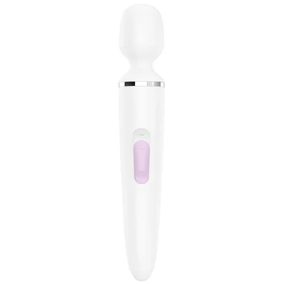 Vibrator Masaj Wand-er Women Silicon USB Satisfyer White