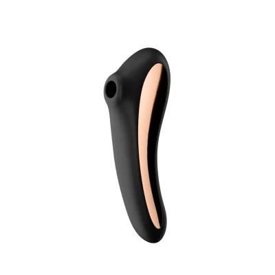 Stimulator Dual Kiss Air Pulse+Vibrator Silicon USB Black