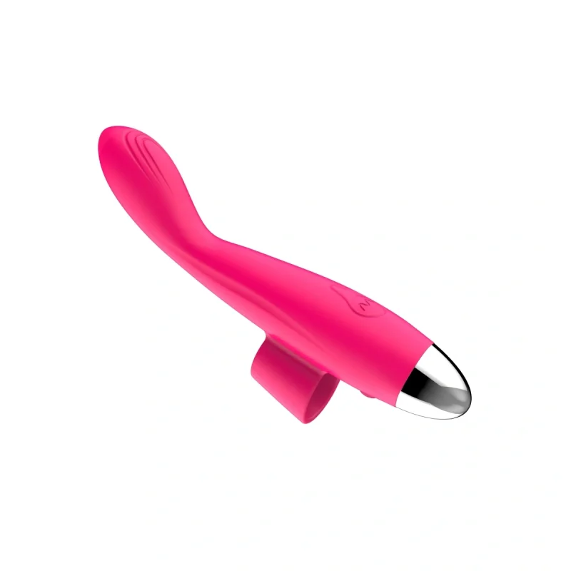 Vibrator Sexy Fingering, 10 Moduri Vibratii, 10 Moduri Miscari Fingering, Silicon, USB, Roz, 14.5 cm, Guilty Toys