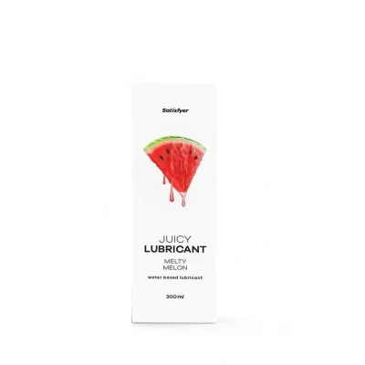 Lubrifiant pe Baza de Apa Juicy Lubricant-Melty Melon, Aroma Pepene Verde, 300 ml