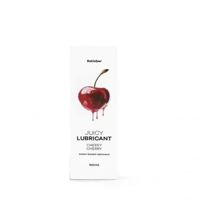 Lubrifiant pe Baza de Apa Juicy Lubricant-Cheeky Cherry, Aroma Cirese, 300 ml