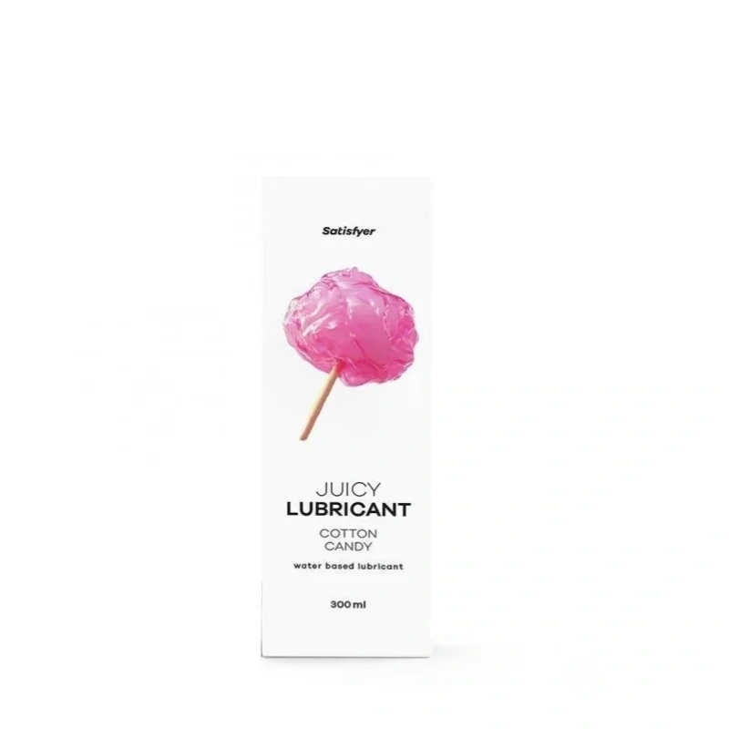 Lubrifiant pe Baza de Apa Juicy Lubricant-Cotton Candy, Aroma Vata pe Bat, 300 ml