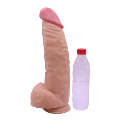Dildo Realist Huge D, PVC, Natural, 39 cm