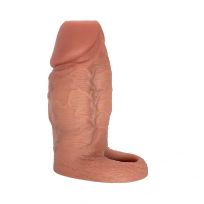 Prelungitor Penis Ultra-Realist, Silicon Lichid, Natural, 11.7 cm, Guilty Toys
