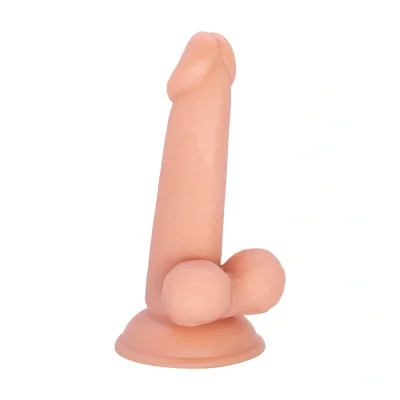 Dildo Realist Alexander cu Ventuza la Baza, TPE Premium, Natural, 16.5 cm