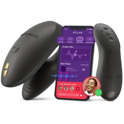 Vibrator pentru Cuplu Chorus Pro, We-Vibe App, Bluetooth Control, Satin Black