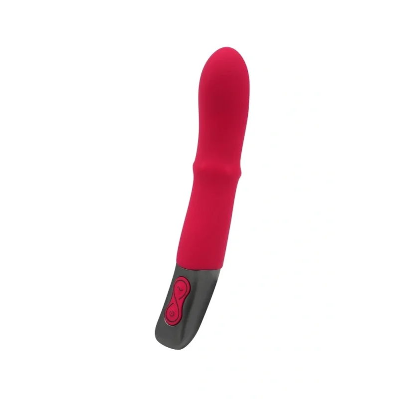 Vibrator Punctul G Titanz, Waving Beaded, Silicon, USB, Roz, 20 cm