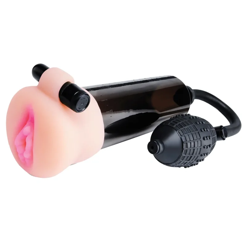 Set Pompa de Penis cu Balon Worx Travel Trio Pump, 3 Mansoane, 1 Glont Vibrator, Negru