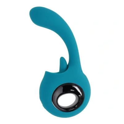 Vibrator How Many Licks, 9 Modes Licking&Vibrating, Silicon, USB, Albastru, 17.8 cm