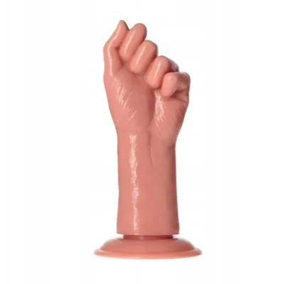 Dildo Anal Fisting Errigal cu Ventuza, PVC, Natural, 24 cm