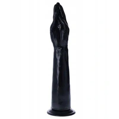 Dildo Anal Fisting Benamera cu Ventuza, PVC, Negru, 40 cm