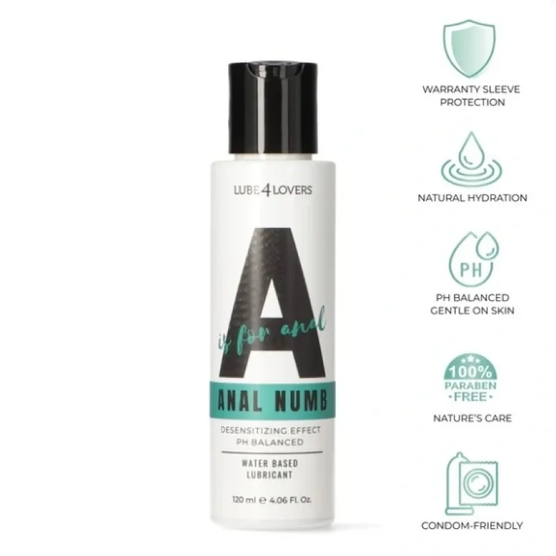 Lubrifiant Anal pe Baza de Apa, A is for Anal, Anal Numb, 120 ml