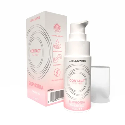 Lubrifiant Euphoria cu Efect Vibrator pe Baza de Apa, 40 ml