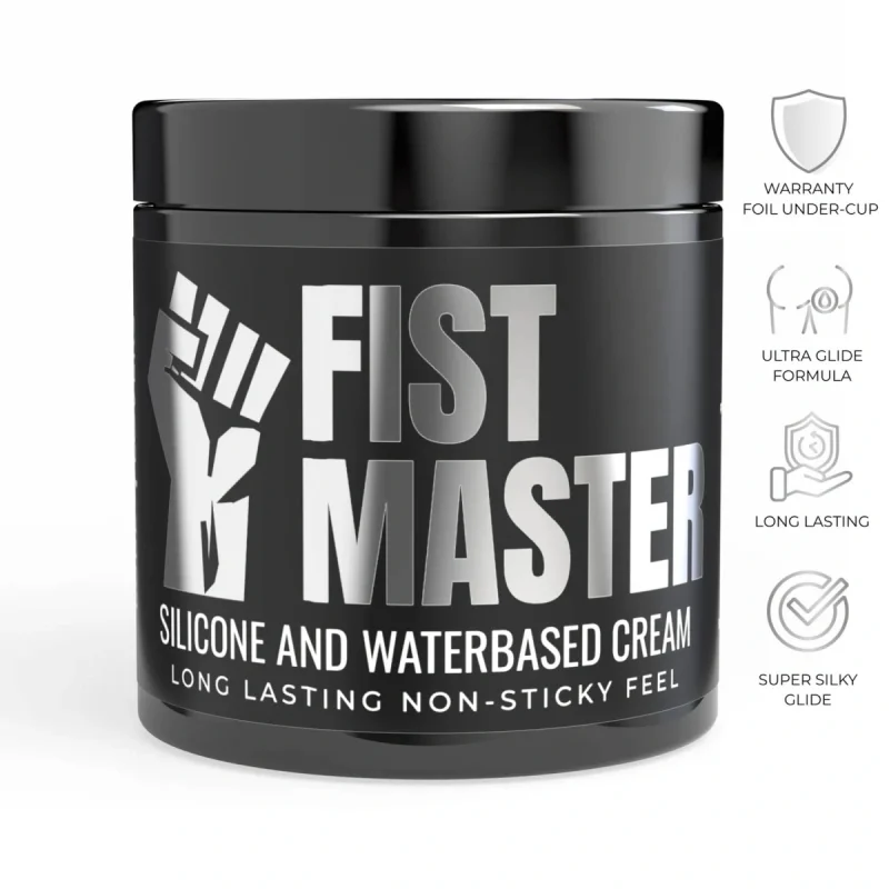 Lubrifiant Anal Fist Master Hibrid pe Baza de Silicon si Apa, 500 ml