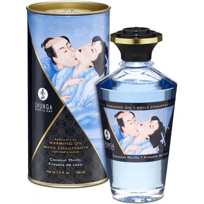 Shunga Ulei Afrodisiac cu Efect de Incalzire - Cocos 100 ml